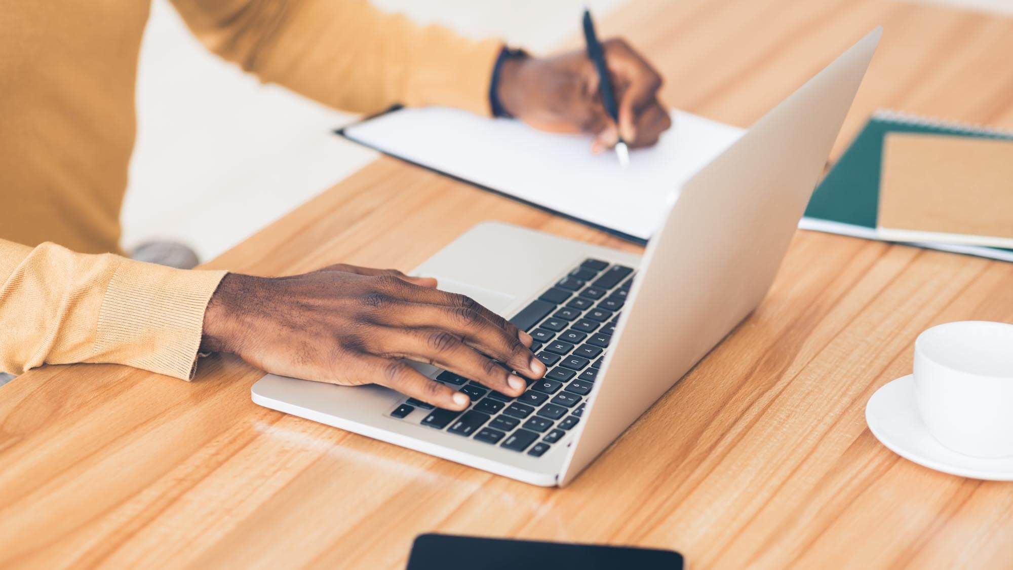 Typing on computer