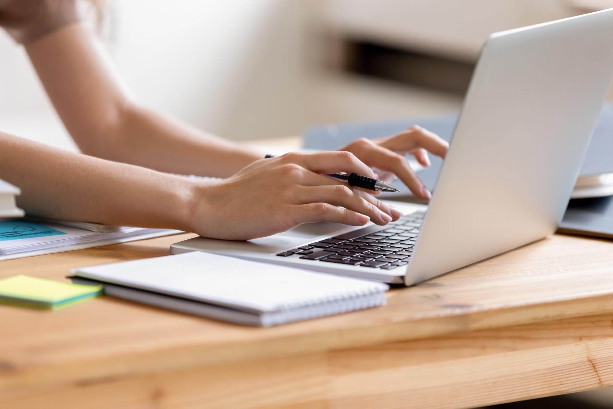 Typing on computer
